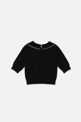 Knitted Sweater Black And Gold-2