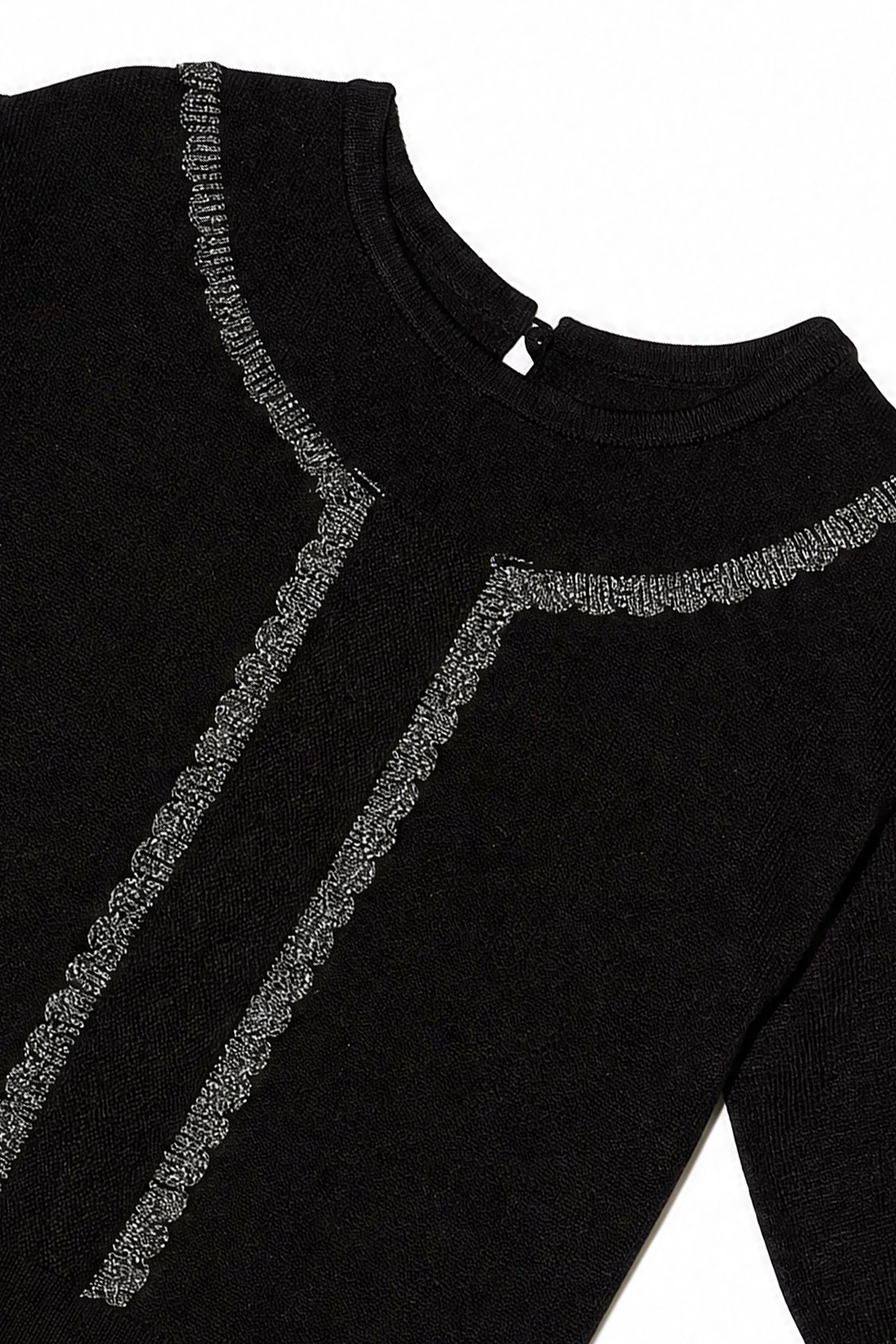 Knitted Sweater Black And Gold-4