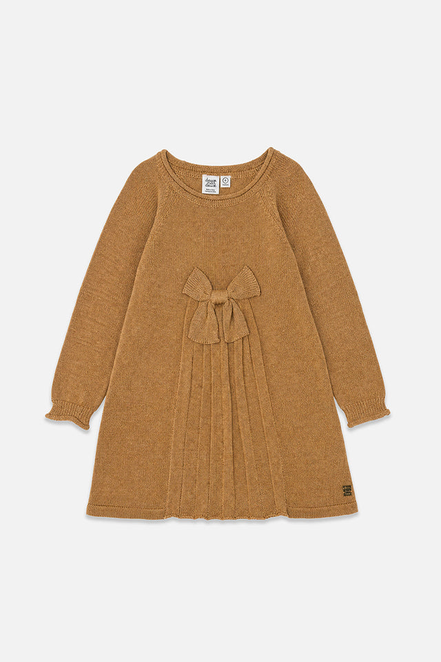 Knitted Dress Brown Cinnamon-0