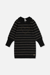 Knitted Dress Black And Gold-0
