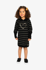 Knitted Dress Black And Gold-1