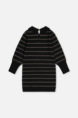 Knitted Dress Black And Gold-4