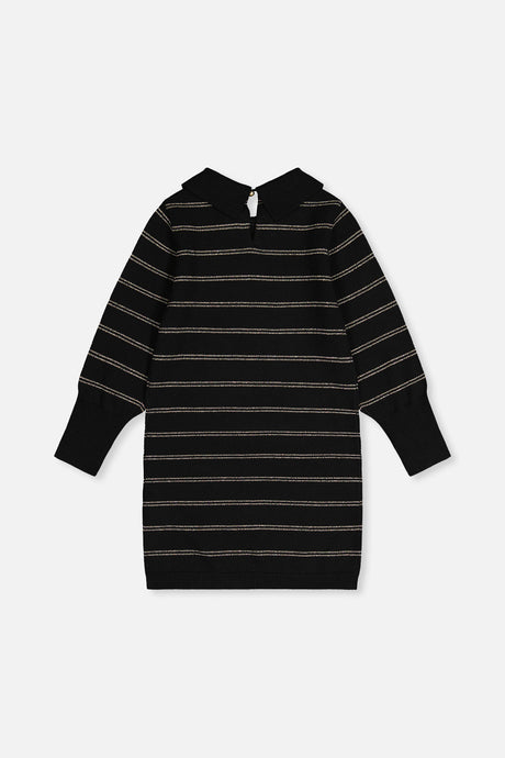 Knitted Dress Black And Gold-4