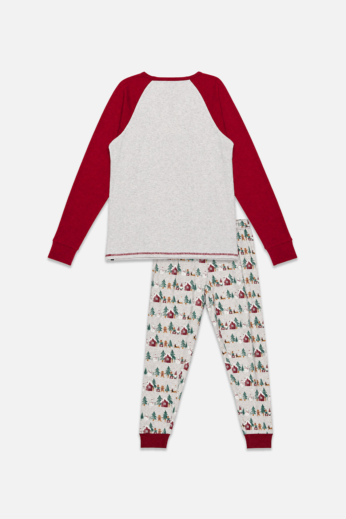 Men Two Piece Christmas Pajama Set Holiday Print-1