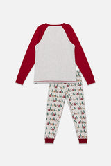 Women Two Piece Christmas Pajama Set Holiday Print-3