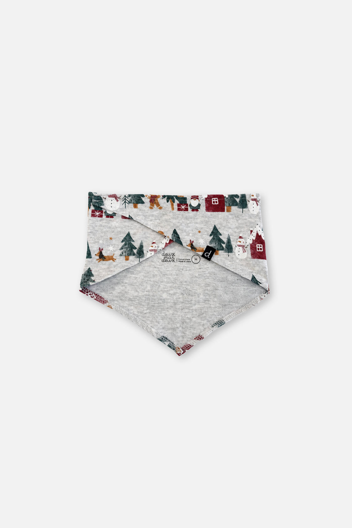 Organic Cotton One Piece Christmas Bandana For Dogs Holiday Print-1