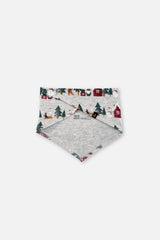 Organic Cotton One Piece Christmas Bandana For Dogs Holiday Print-1