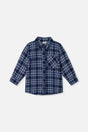 Plaid Shirt Blue And White-0