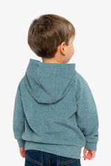 Hoodie With Screenprint Pale Turquoise-3