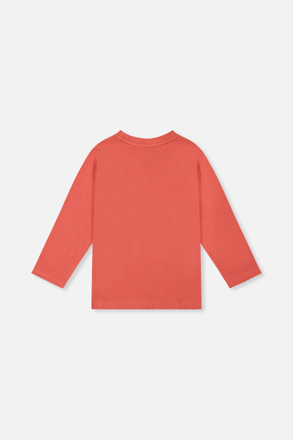 Deux par Deux Long Sleeve Organic Cotton T-Shirt Rose Orange product image P2