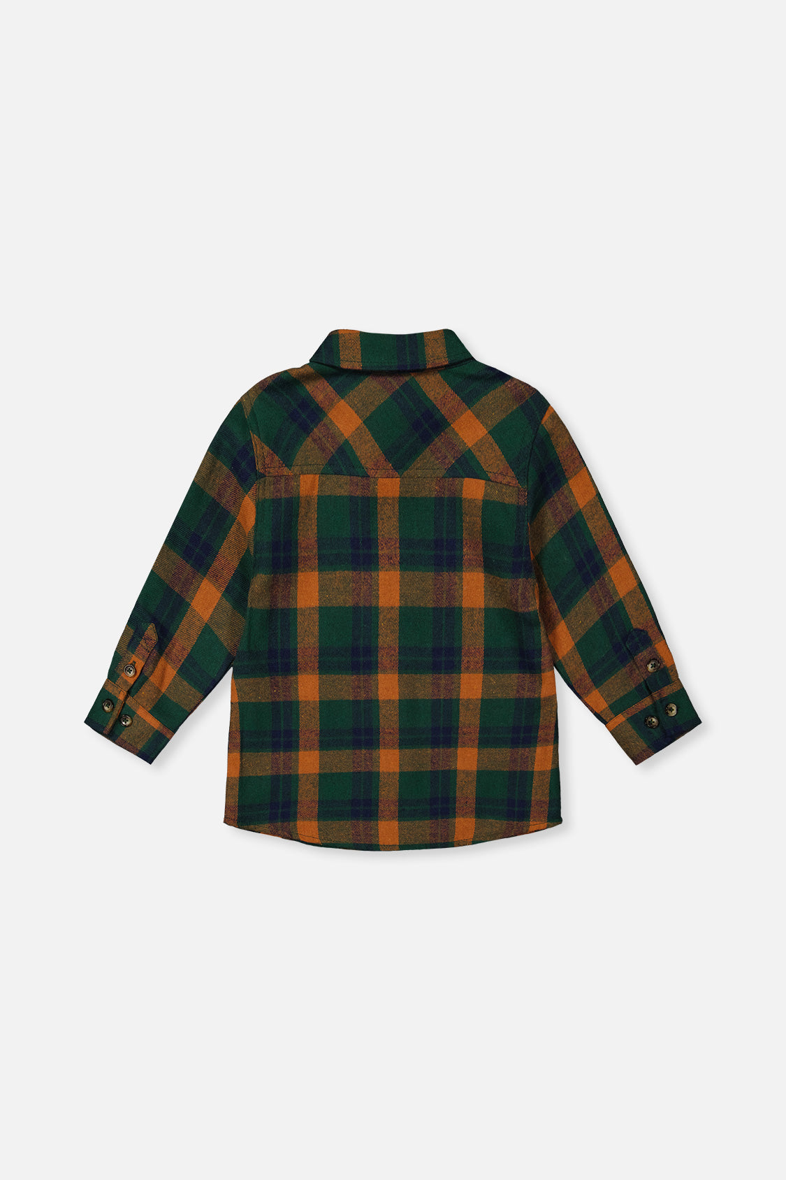Deux par Deux Plaid Shirt Orange, Blue And Green product image P2