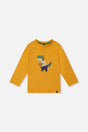 Long Sleeve Organic Cotton T-Shirt Mustard Yellow-0
