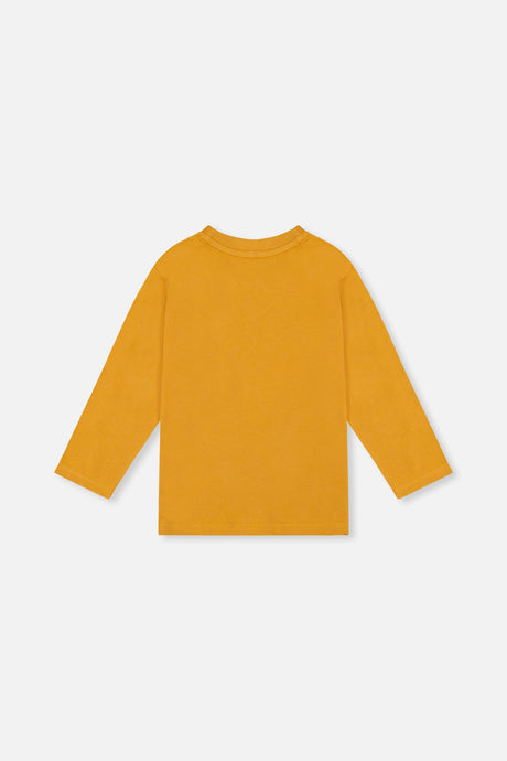 Deux par Deux Long Sleeve Organic Cotton T-Shirt Mustard Yellow product image P2
