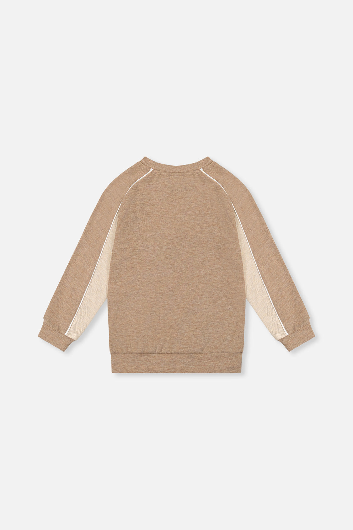 Deux par Deux Brushed Jersey Top With Raglan Sleeves Taupe product image P2