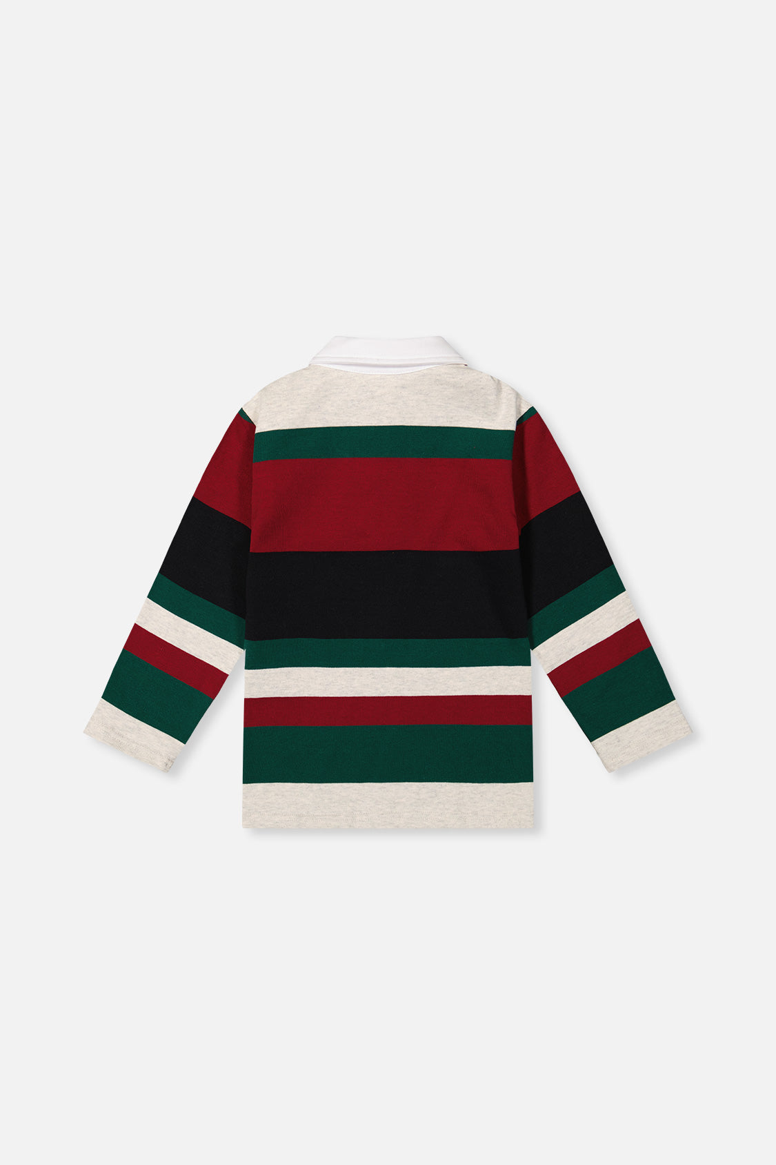 Deux par Deux Polo Top Blue Striped Red, Green And Grey product image P2