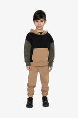 Fleece Sweatpants With Pockets Brown Tannin-4