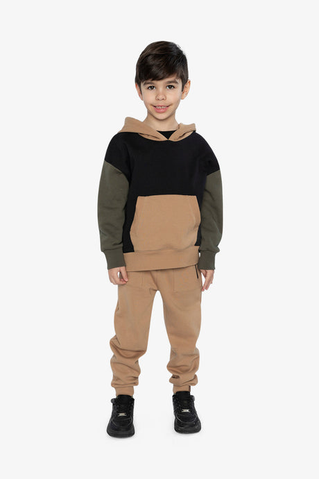 Fleece Sweatpants With Pockets Brown Tannin-4