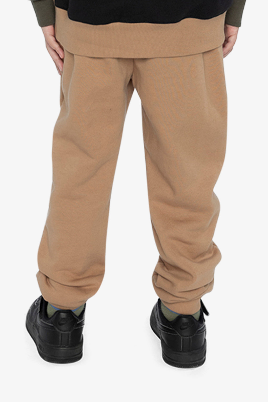 Fleece Sweatpants With Pockets Brown Tannin-3