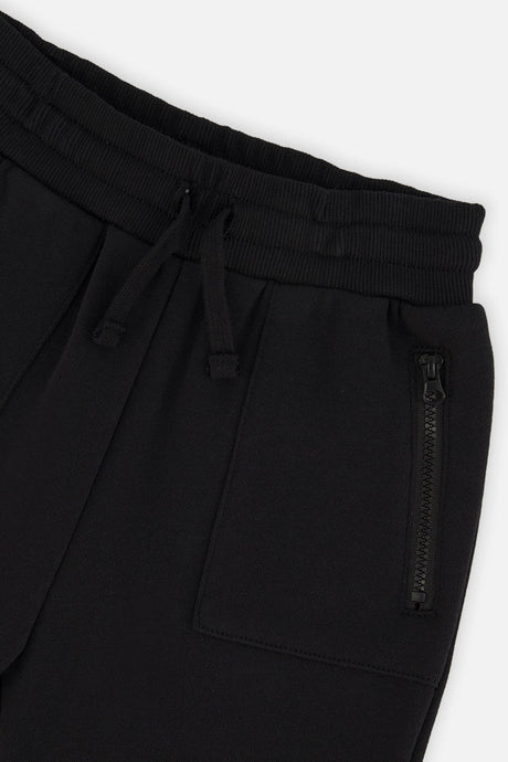 Deux par Deux Fleece Sweatpants With Pockets Black
