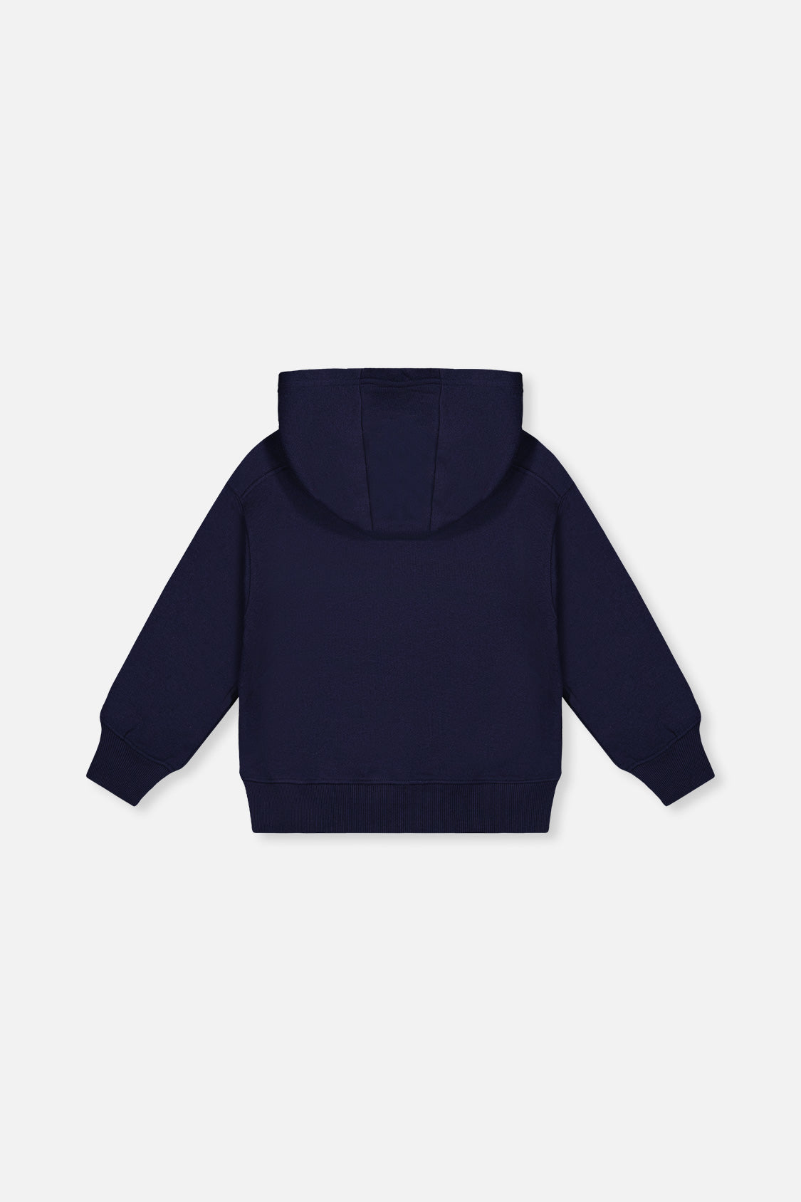 Fleece Hooded Sweatshirt Dark Blue-3