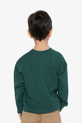 Fleece Sweatshirt Green Forest-3
