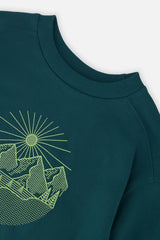Fleece Sweatshirt Green Forest-4