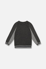 Deux par Deux Flat Back Rib Sweatshirt Grey product image P2