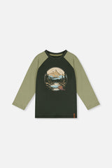 Raglan T-Shirt Dark Turquoise-0