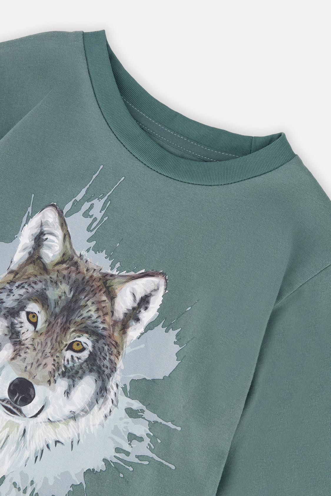 Deux par Deux Long Sleeve T-Shirt Turquoise