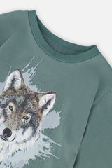 Deux par Deux Long Sleeve T-Shirt Turquoise