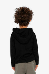 Raglan Hooded T-Shirt Black And Brown-3