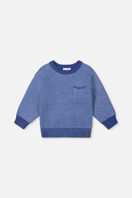 Knit Sweater Blue-0
