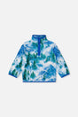 Mid-Season Plush Pop-Over Polar Jacket Blue Mountain Print-0