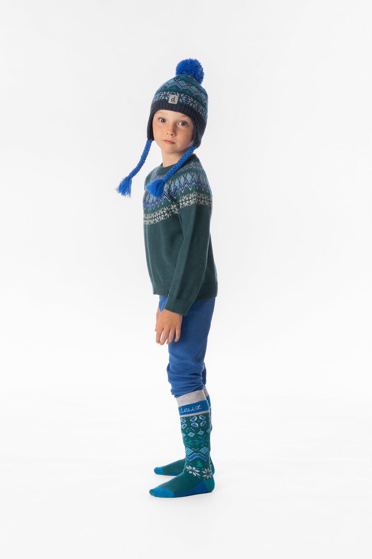 Thermal Underwear Leggings Blue-2