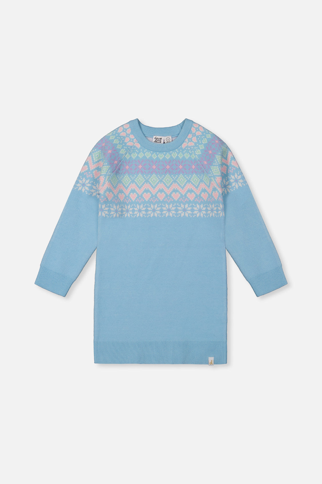 Knit Dress Light Blue-0