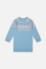 Knit Dress Light Blue-0