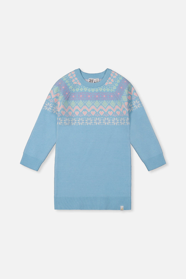 Knit Dress Light Blue-0