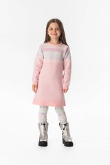 Deux par Deux Knit Dress Light Pink