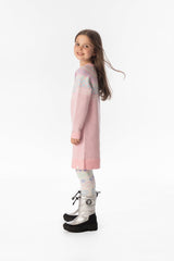 Deux par Deux Knit Dress Light Pink
