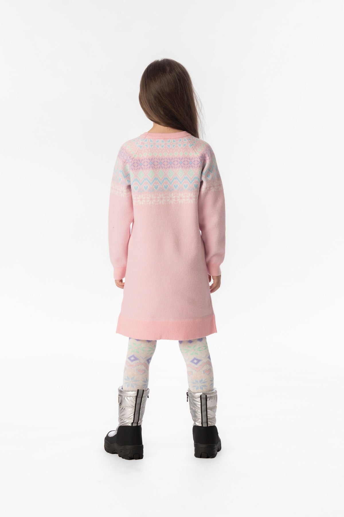 Deux par Deux Knit Dress Light Pink
