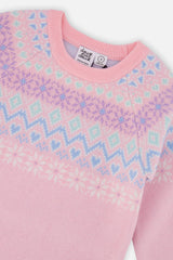 Knit Dress Light Pink-2