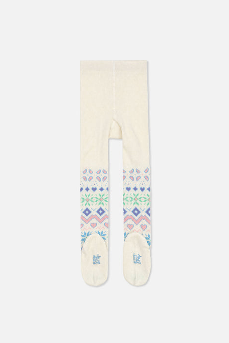 Tights Beige And Multicolored-1