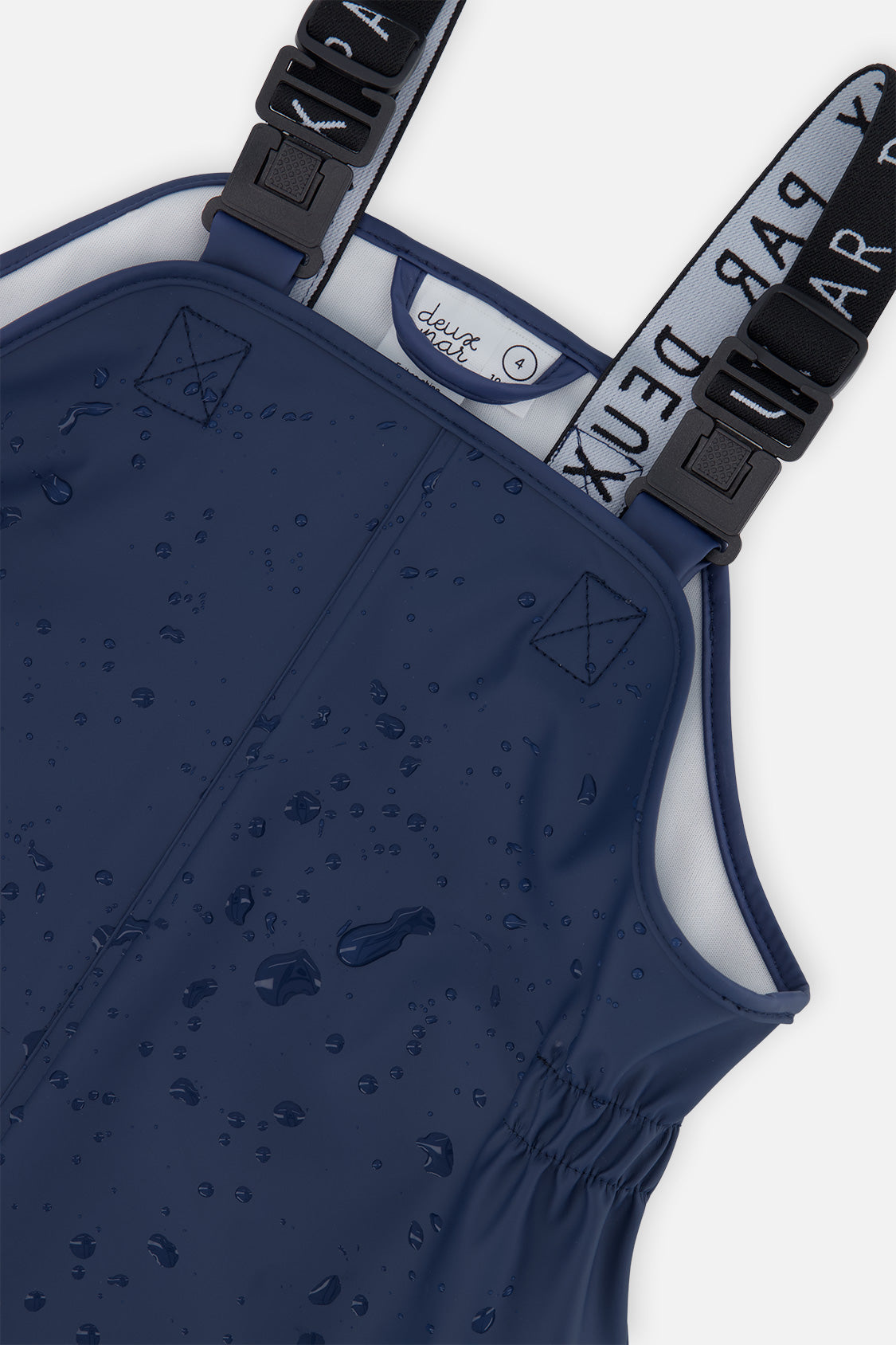 Deux par Deux Rain Overalls Dark Blue