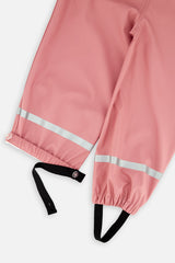 Deux par Deux girls' pink rain overalls, alternate product view 2