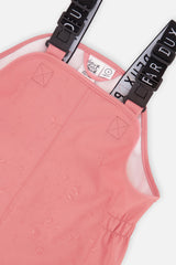 Deux par Deux girls' pink rain overalls, alternate product view 3