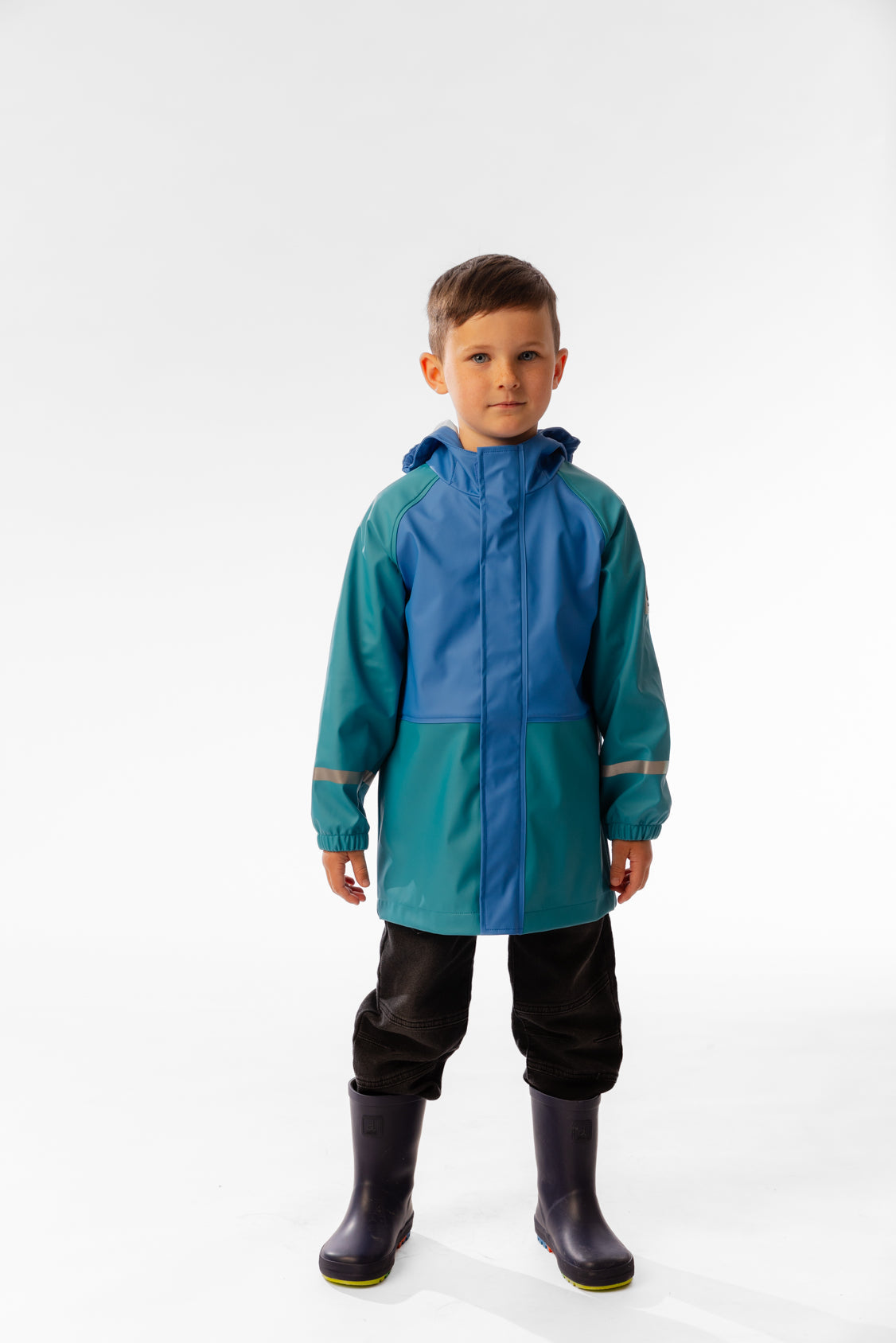 Rain Jacket Dark Turquoise-1