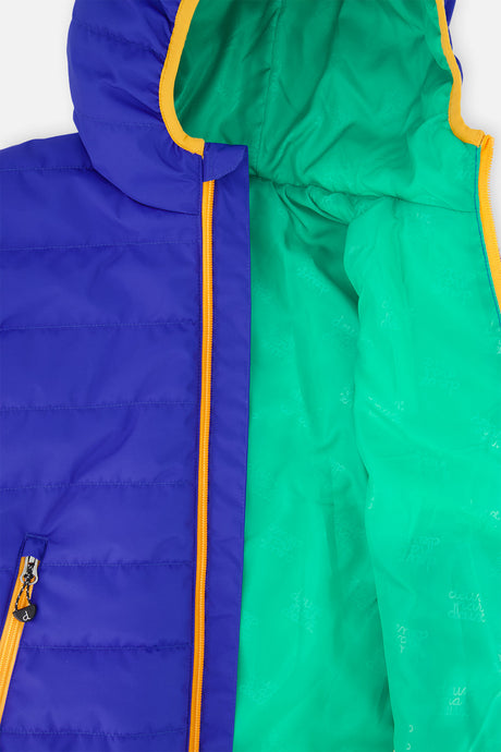 Deux par Deux Quilted Mid-Season Jacket Royal Blue