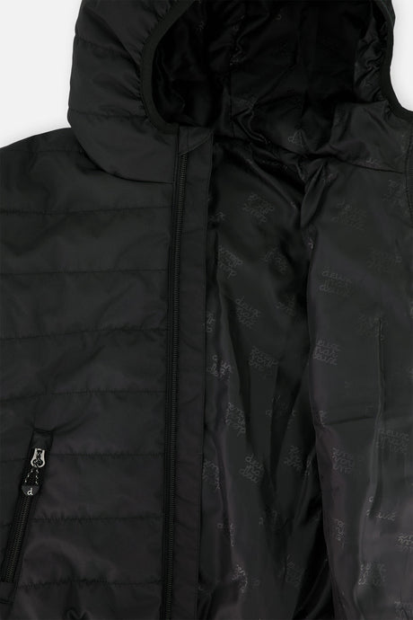 Deux par Deux Insulating Quilted Mid-Season Jacket Black