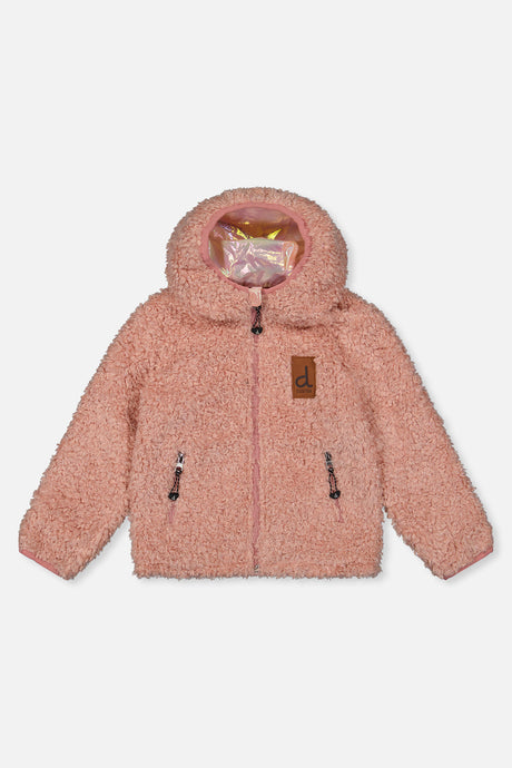 Baby Reversible Mid-Season Jacket Pink-1