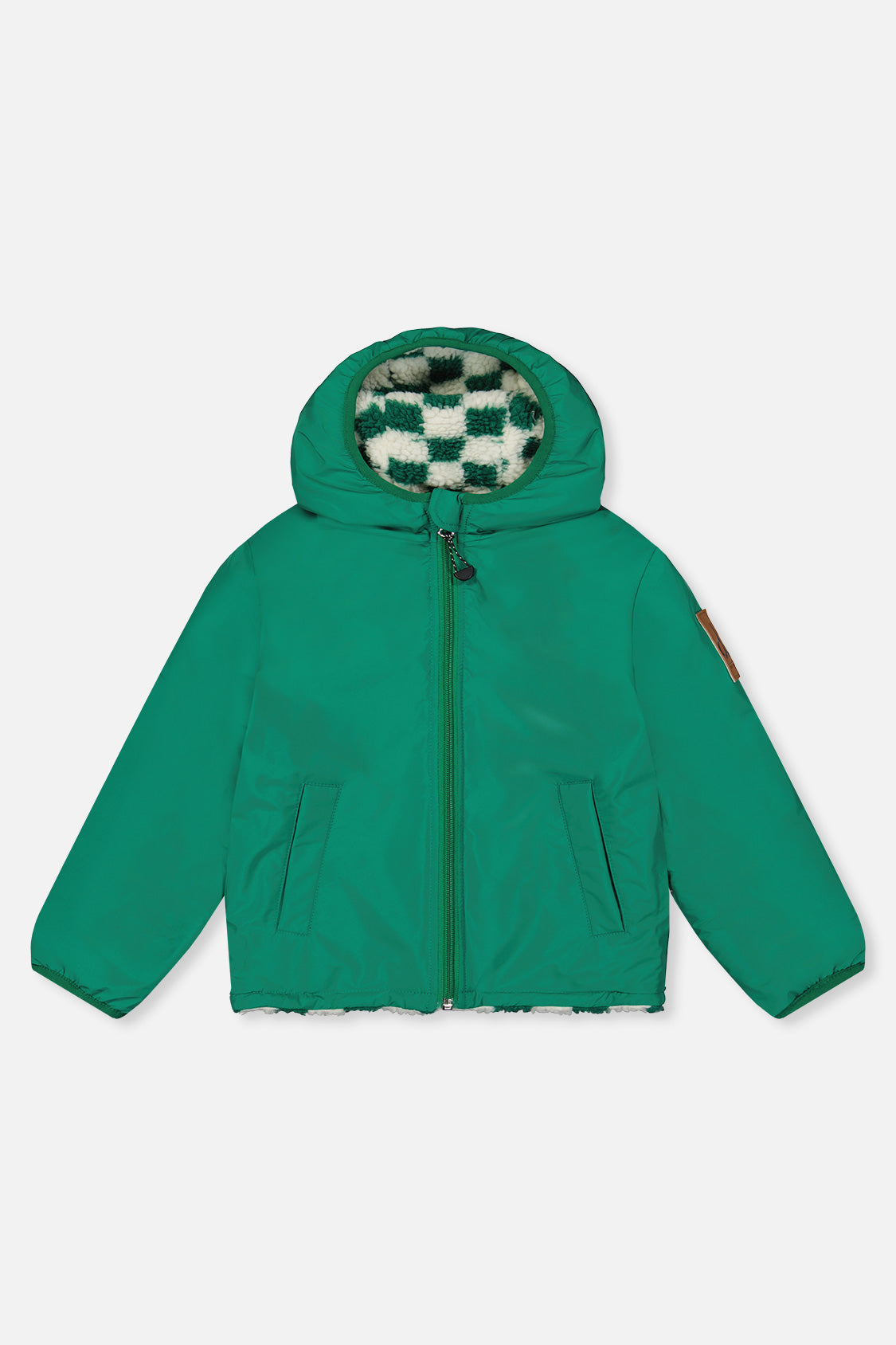 Deux par Deux Reversible Mid-Season Jacket Forest Green